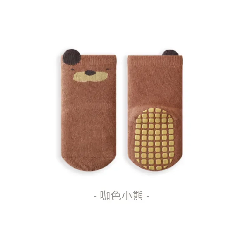 New Autumn Warm Newborn Sock for Boy Girl Sweet Cartoon Indoor Toddler Non-slip Floor Sock Winter Thicken First Walker Sock