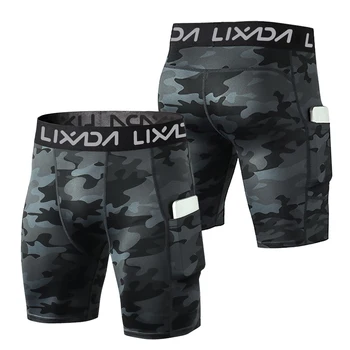 Lixada 3 Pack Men Sports Shorts L Size Active Workout Underwear with Pocket 5