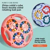 Puzzle Rotating Magic Bean Kindergarten Hand Early Education Finger Burger Magic Cube Top Double sided Fingertip Magic Plate Toy 1