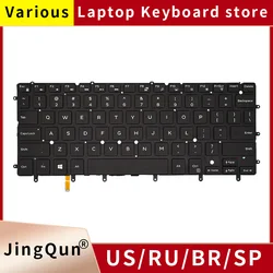 Original US Russian Laptop Keyboard with Backlight For Dell Inspiron XPS13 7347 7348  XPS15 7547 7548 9343 9350 9360 P54G P57G