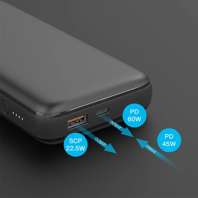 PD 60W Super Fast Charge Power Bank