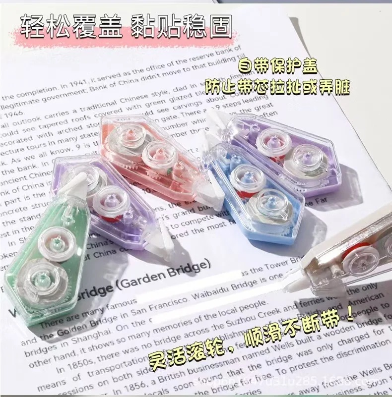 Correction Tape 6 Pieces School Supplies Whiteout Materials Portable Student Study Tools White-out Writing Tapes Kids Tipex