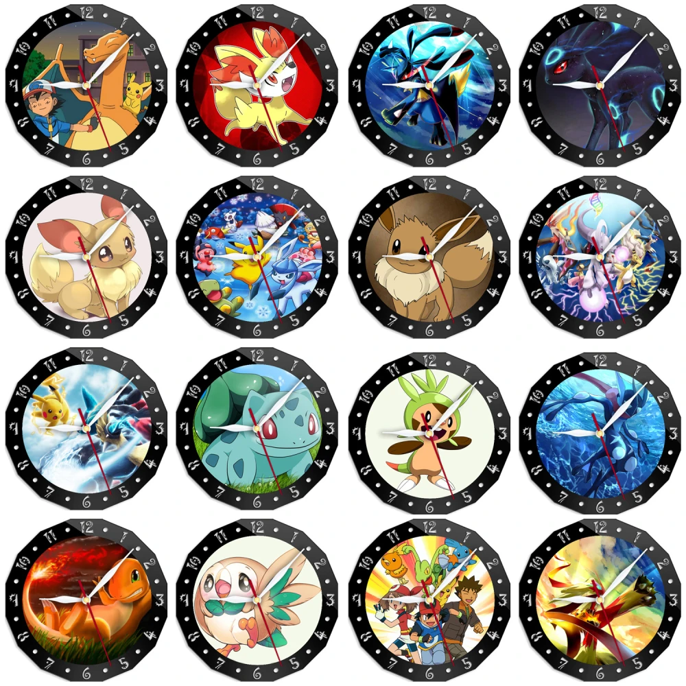 

5 inch Children Room Wall Clock for Bedroom Circular Mirror Clock Decorative Modern Living Room Silent
