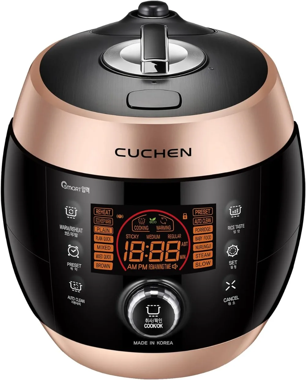 

Heating Pressure Rice Cooker 6 Cup (Uncooked) Smart Knob