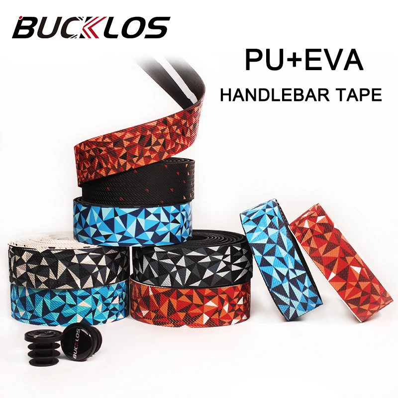 

BUCKLOS Road Bike Handlebar Tape PU EVA Bicycle Handle Bar Tape Shock Absorbing Racing Handle Bar Belt Wrap Cycling Accessories