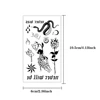 10pcs Waterproof Temporary Tattoo Sticker Dark Small Symbol Emoticon Flower Skull Body Art Arm Fake Tattoos Women Men Neck Hand 5