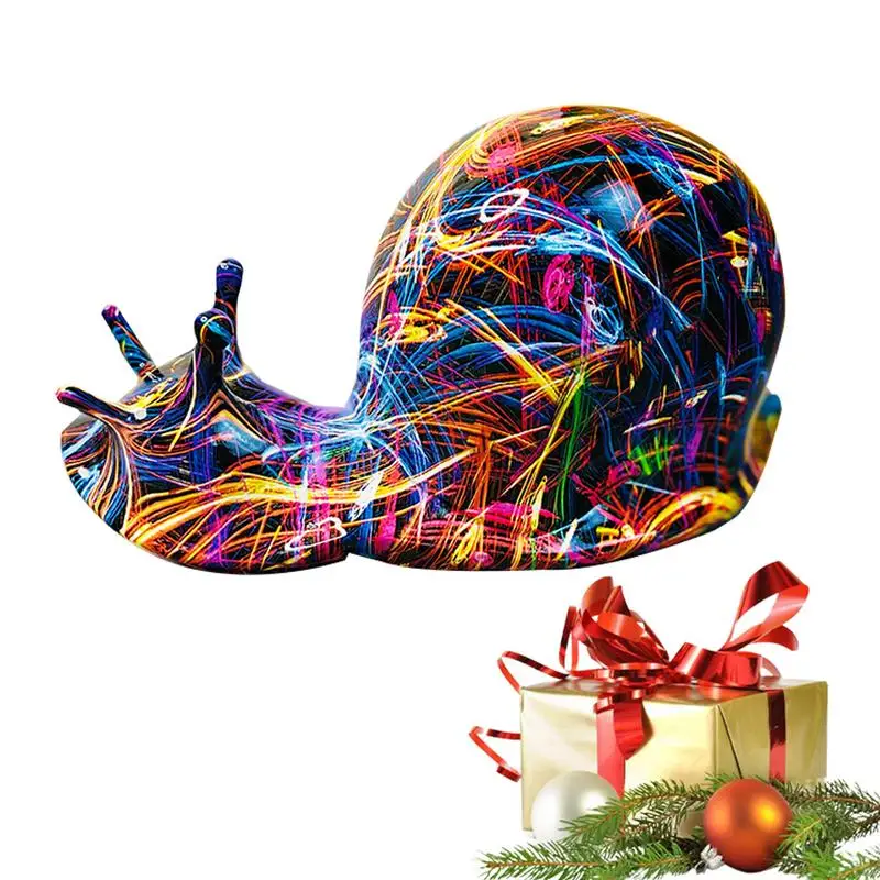 

Декоративная фигурка улитки, декоративное украшение в виде разноцветной улитки для стола, креативные поделки для гостиной, столовой, комнаты для отдыха