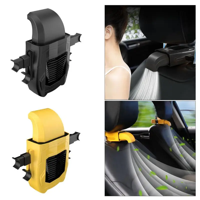 

Cooling Car Fan Car Seats Fan Adjustable Speed Powerful Quiet Ventilation Electric Car Fans With Comfortable USB Plug For