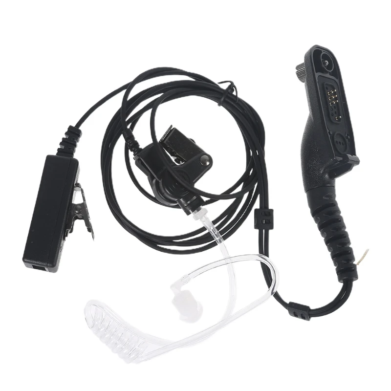 

B95D Black 1.5m /59.06inch Walkie-talkie Air Duct Headset Anti-radiation for Motorola