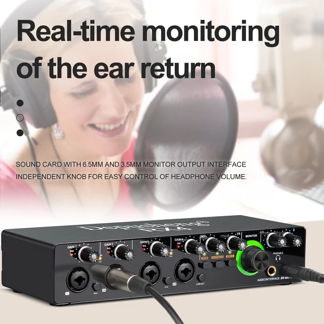 Depusheng USBオーディオインターフェイス Amazon.com: Depusheng RED USB Audio Interface for Recording