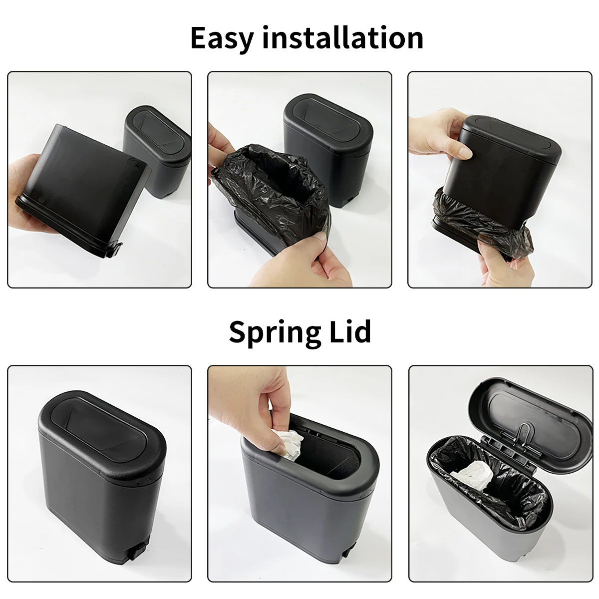 Portable Car Trash Can Hanging Vehicle Garbage With Lid Multifunctional for Haval Great Wall Cuv H3 H5 H2 H1 H6 H8 H9 Wingle
