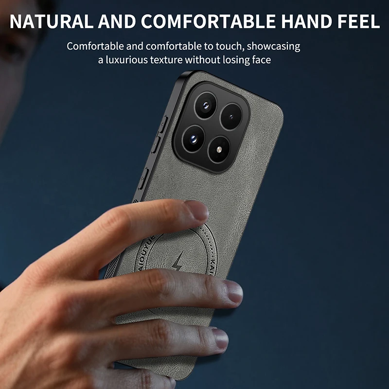 Luxury Magnetic Leather Case - Premium Shockproof Protection with Magsafe Compatibility