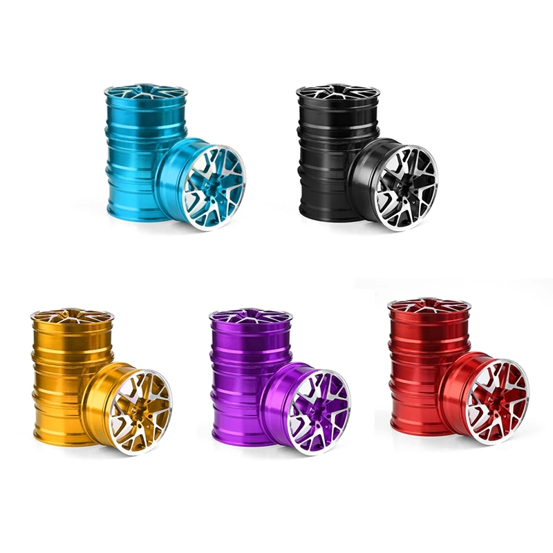 

4 шт. 1/10 внедорожник для дрифта 52 мм, металлическая ступица колеса, обод для HSP Tamiya HPI Kyosho Sakura Traxxas Redcat