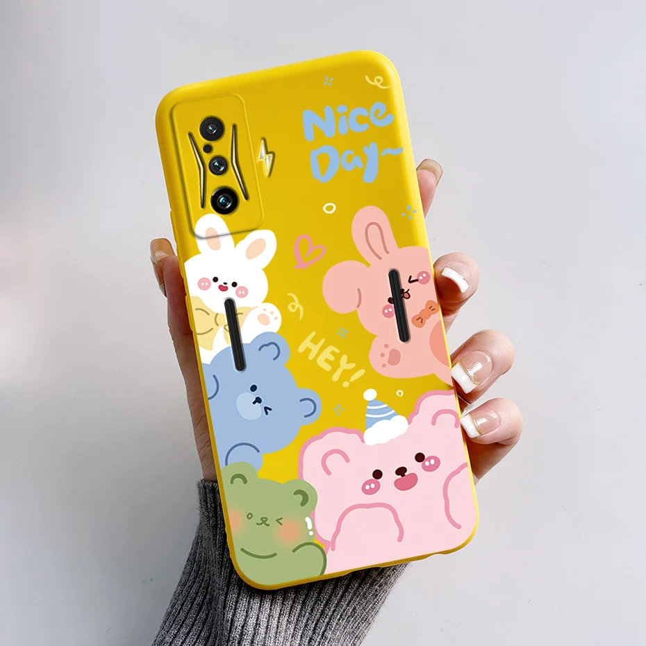 Silicone Soft Cartoon Frog Phone Case for Redmi K50 Gaming Edition