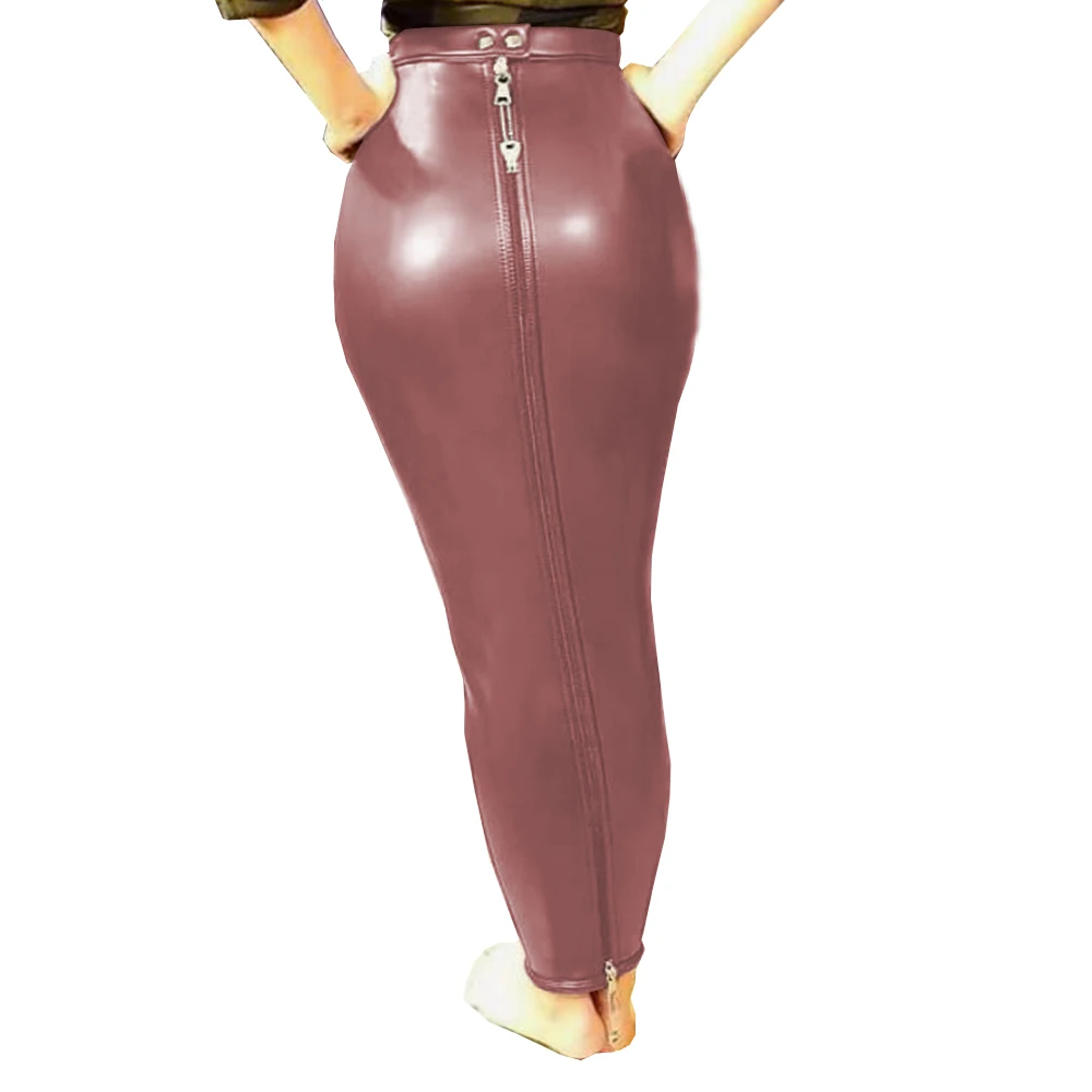 セクシーレザースカートフェチ画像 