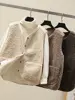 Korean New Vests 2025 Spring Autumn Vest Women Waistcoat Winter Warm Thick Fleece Vests Women Sleeveless Jacket Ladies Waistcoat