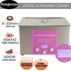 GENENG Ultrasonic Cleaner Degassing Power Adjust Gun PCB Ultrason Bath Engine Oil Rust Degreasing Ultrasound Cleaning 3L-30L