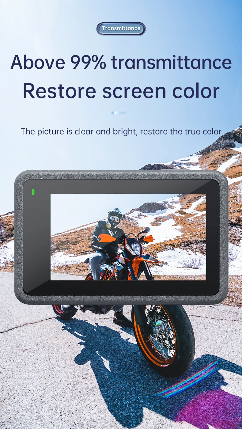 TELESIN-Filme Temperado Dustproof para DJI Osmo Action