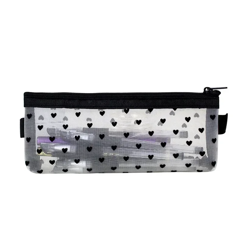 Custodia da viaggio per pennelli per trucco Borsa da toilette cosmetica Organizzatore per uomo Donna Strumenti di bellezza Custodia in rete con cerniera Accessori per riporre il lavaggio - immagine 6