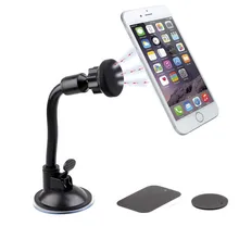 

Creative long arm hose magnetic suction car suction cup mobile phone magnetic bracket 360 rotating windshield navigation bracket