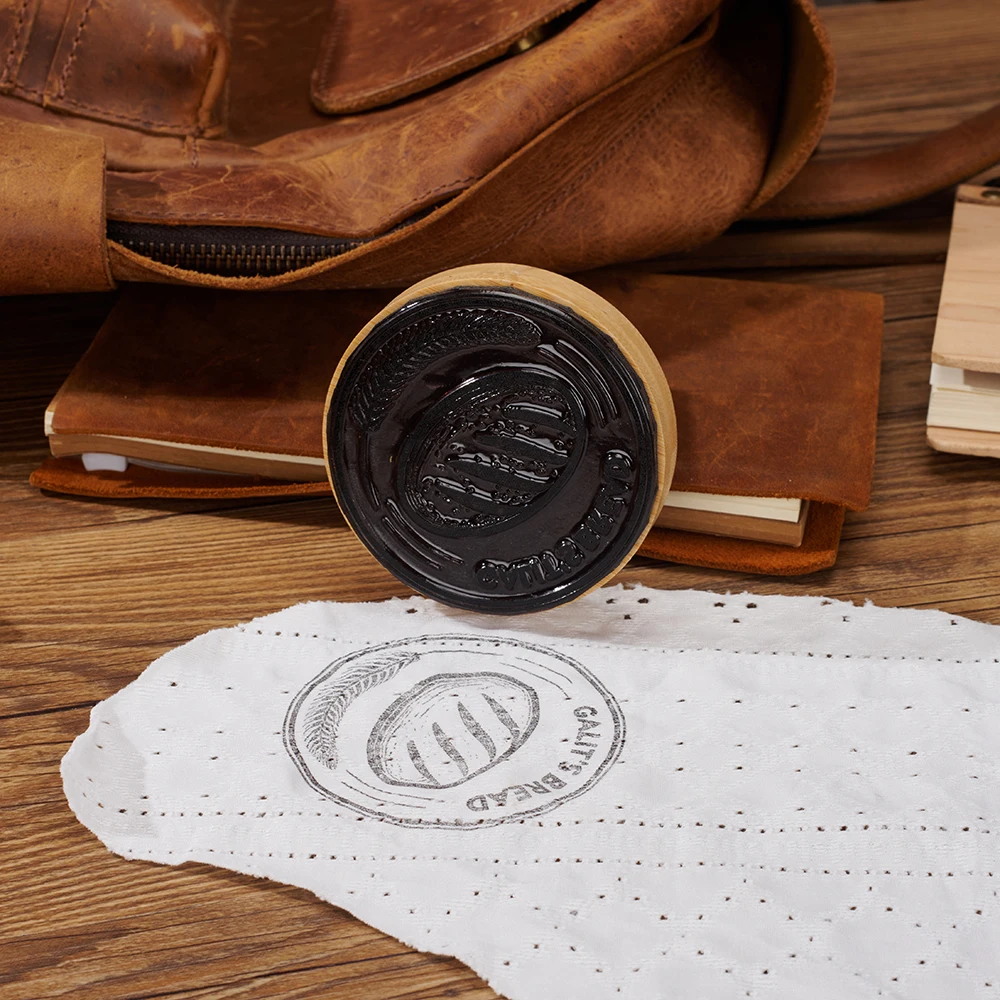 Description Picture 6 of itemPersonalised LASER Logo Stamp Wooden Stamp Rubber Logo Clear Seals Custom Package Stamps Business Logo Seals