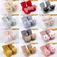 Spring Autumn Baby Socks Cute Cartoon Animal Boy Girl Anti Slip Socks Infant Newborn Soft Cotton Floor Sock Shoes 1