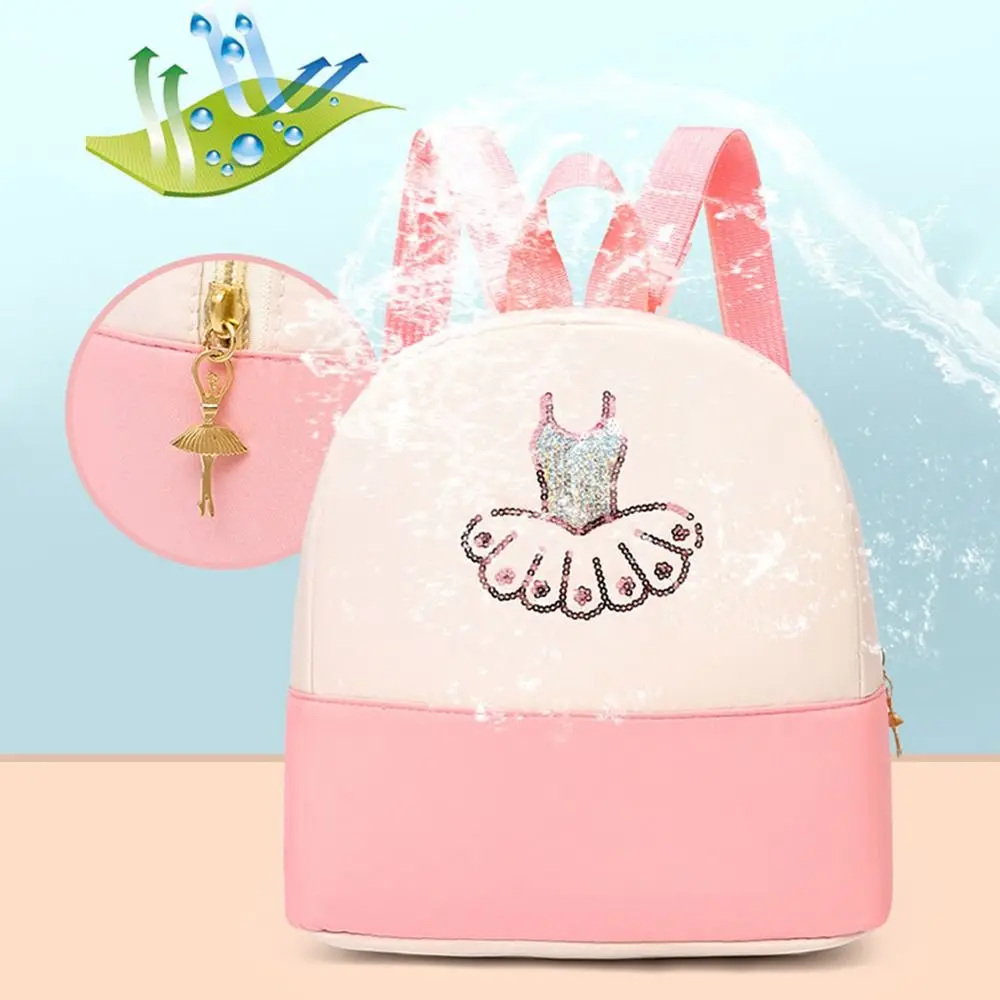 Cute Children's Dance Bag Princess Style Breathable Girls Ballet Sports Bag Waterproof Wear-resistant Kindergarten Yoga Backpack