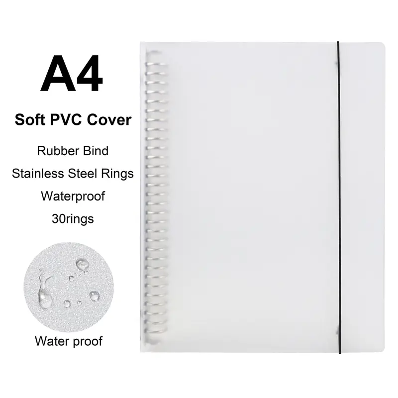 A4/B5/A5 Loose Leaf Refill Binder Notebook Blank/Line/Grid/Cornell Replacable Metal Ring Office&School Supplies Stationery - Image 23