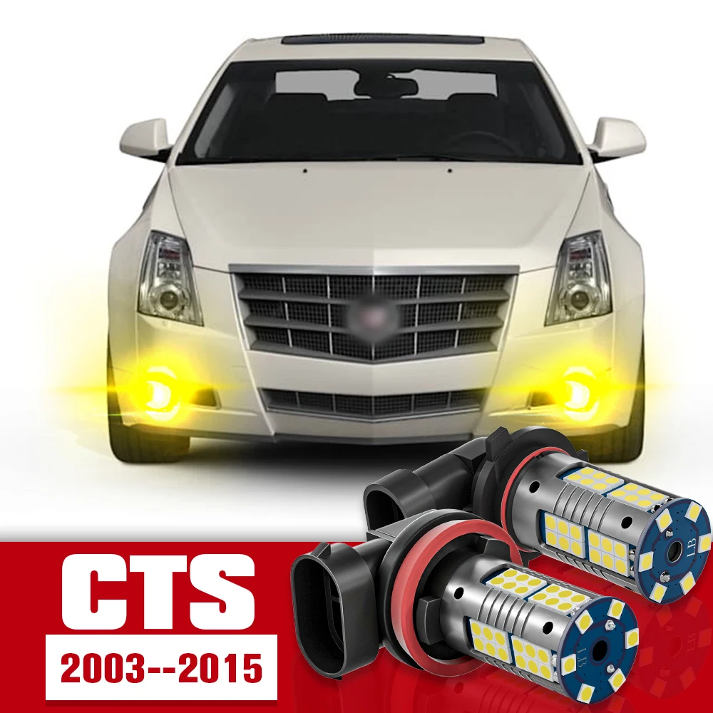 

2pcs Front Fog Light Accessories LED Bulb Lamp For Cadillac CTS 2003 2004 2005 2006 2007 2008 2009 2010 2011 2012 2013 2014 2015