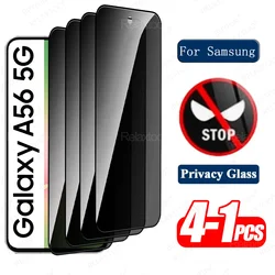 Premium Privacy Tempered Glass Screen Protector - Anti - Spy Protective Film (1 - 4 Pack) - Samsung A56 5G (1 Piece)