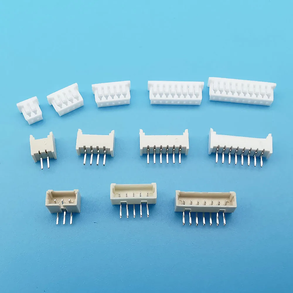 PUSOKEI 20 Set Connettori JST 1.25mm Maschio/Femmina 2 Pin E 3 Pin Con Cavi 100mm Per Circuiti Stampati