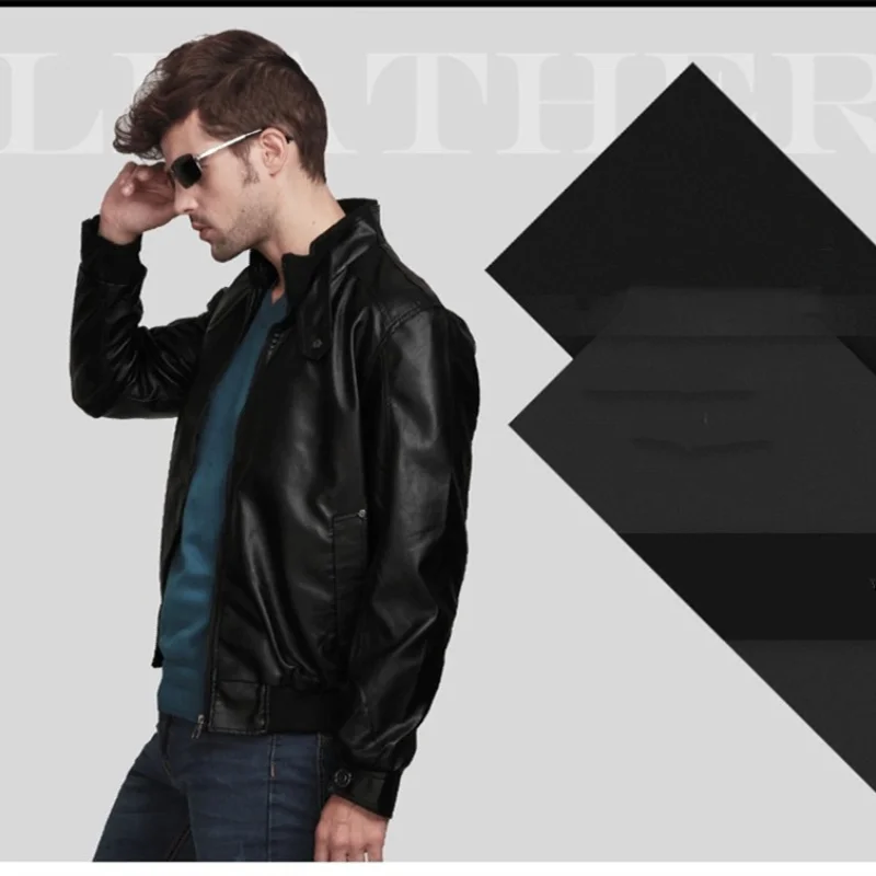 MRMT 2024 Brand Men\'s Leather Clothing  Trade Men\'s Clothing  Slim Locomotive Men\'s Leather Jacket Outer Wear Clothing Garment