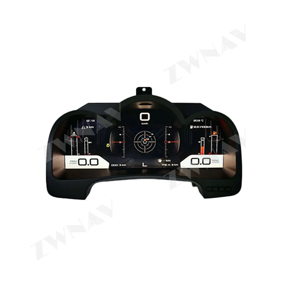 Grupo Digital de 12,3 pulgadas para Toyota Hilux 2005-2015 Panel de instrumentos LCD tablero velocímetro automático medidor de repuesto 5