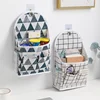 Fabric Storage Hanging Bag, Student Dormitory Storage, Wall Mounted Storage Bag, Linen Bag Placed on The Wall Behind The Door 1