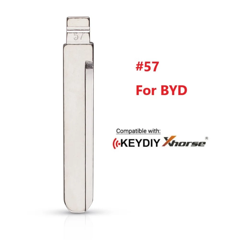 5PCS 57# Key Blade For KD VVDI JMD Remote For BYD Flip Remote Blade (Left Slot)Replacement Locksmith Tool No.57 Blade