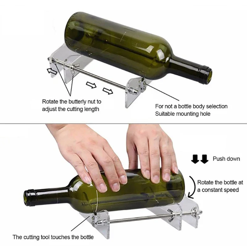 Professional Long Glass Bottles Cutter Machine Environmentally Friendly Plastic And Metal Cutting Tools Safety DIY Machine 6