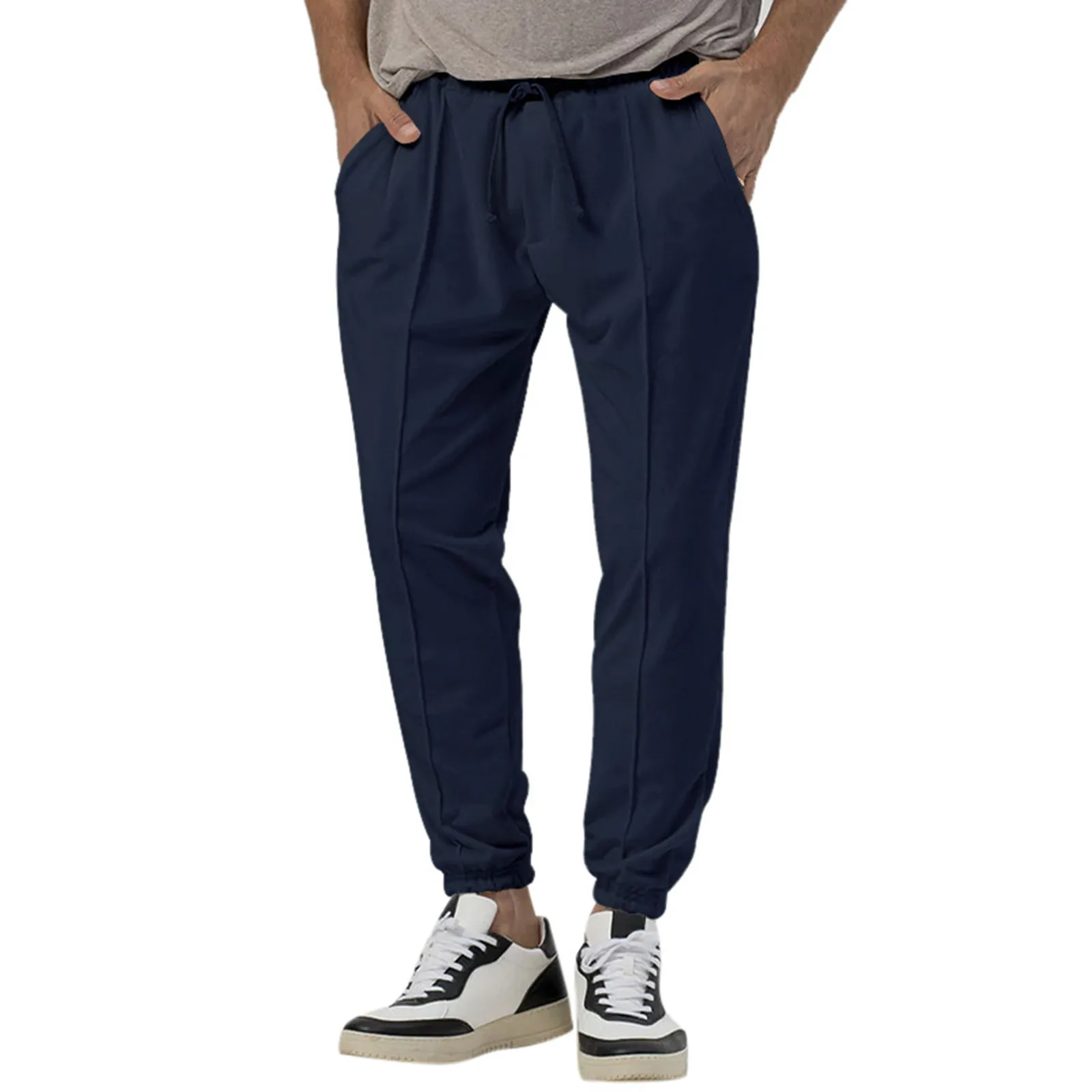 

Men's Sports Pants Men's Fall And Winter Solid Color Casual Pants Pant Loose Leg Trousers Pants Sports