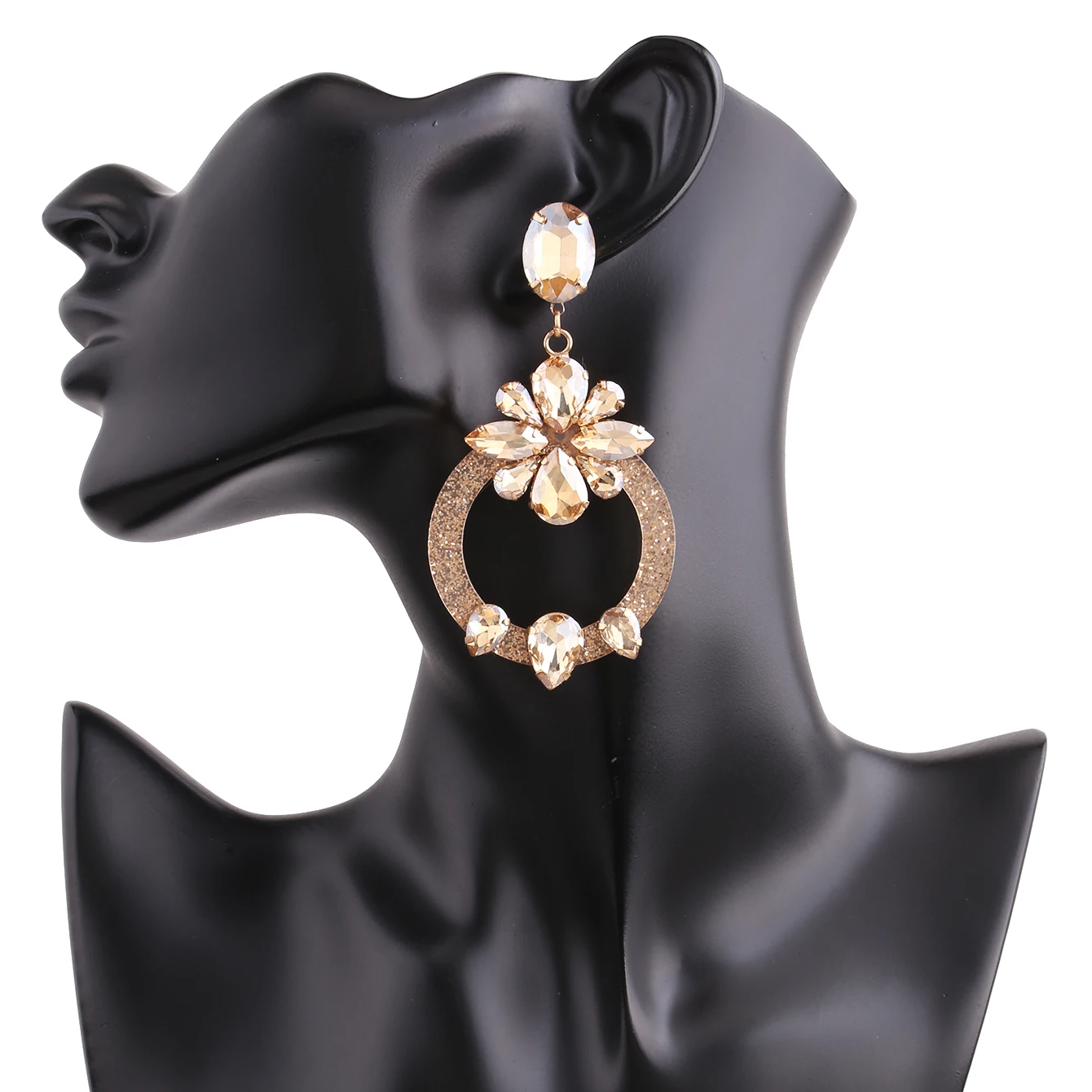 Statement Earrings Oorbellen Crystal Stone Drop Earrings For