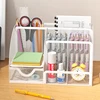 1PCS Desk Organizer Pen Holder MeshPencil Holder Large capacity MetalDesktop Storage Box for Office andSchool supplies 2