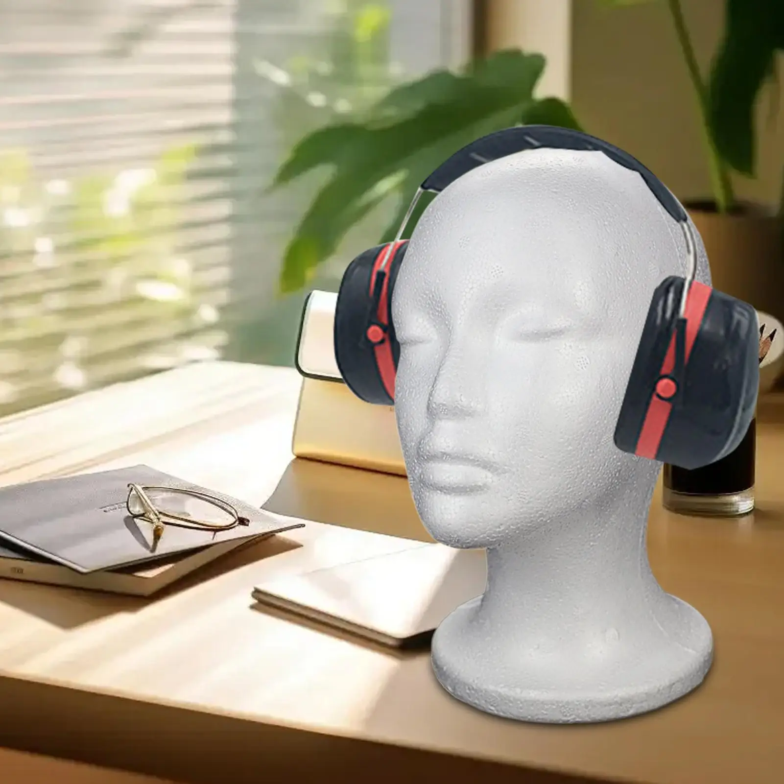 White Women Mannequin Head Model Practical Dummy Foam Head Lightweight Durable Portable Fashion For Travel And Salon