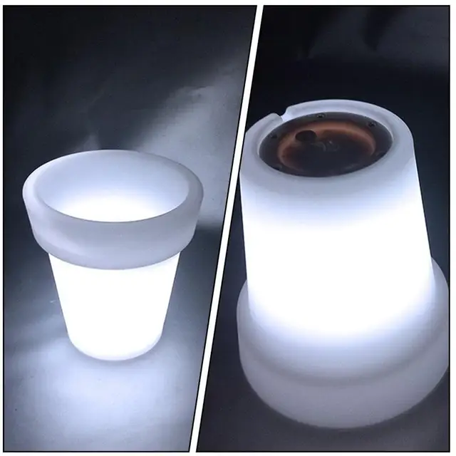 Upgrade your space with this LED flower pot