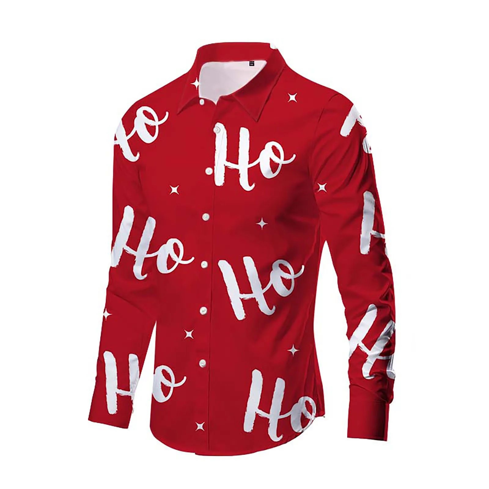 

Male Long Sleeve Christmas Dress Shirt Autumn Casual 3d Printing Hawaii Shirt Blouse Business Flower Street Wear Blouse Tops