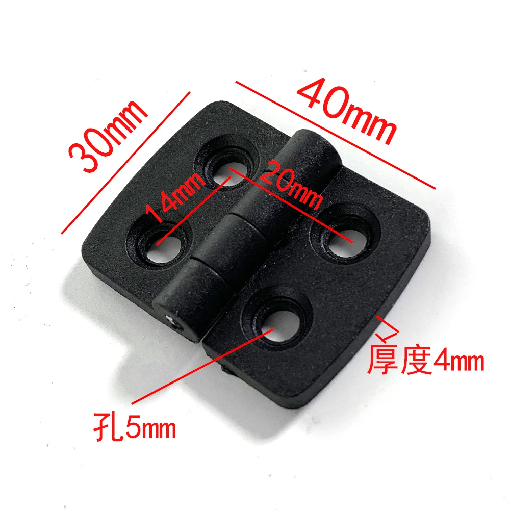 10pcs/set Black Nylon Plastic Butt Hinge for Wooden Box Furniture Electric Cabinet Hardware plastic hinges nylon hinges