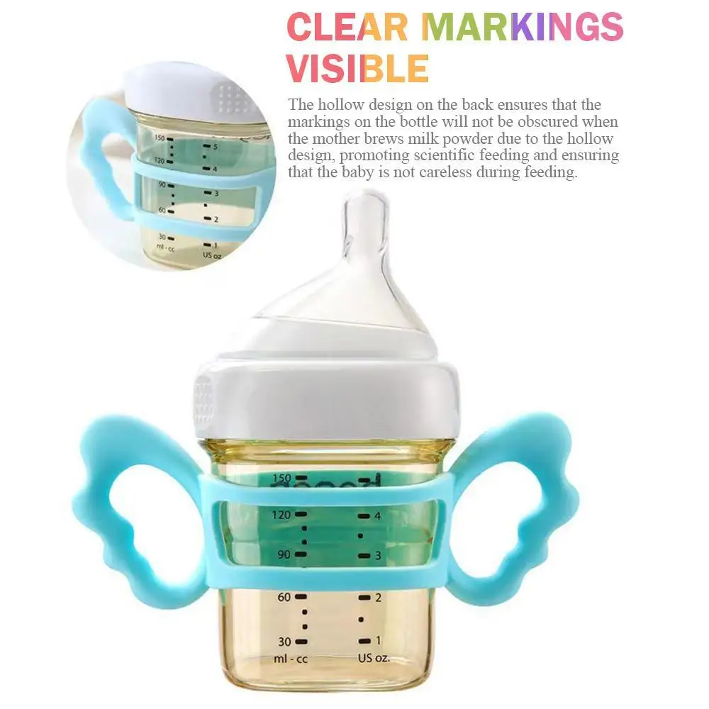 Compatible with Hegen bottle handle, ultra wide mouth square bottle handle, angel universal silicone handle