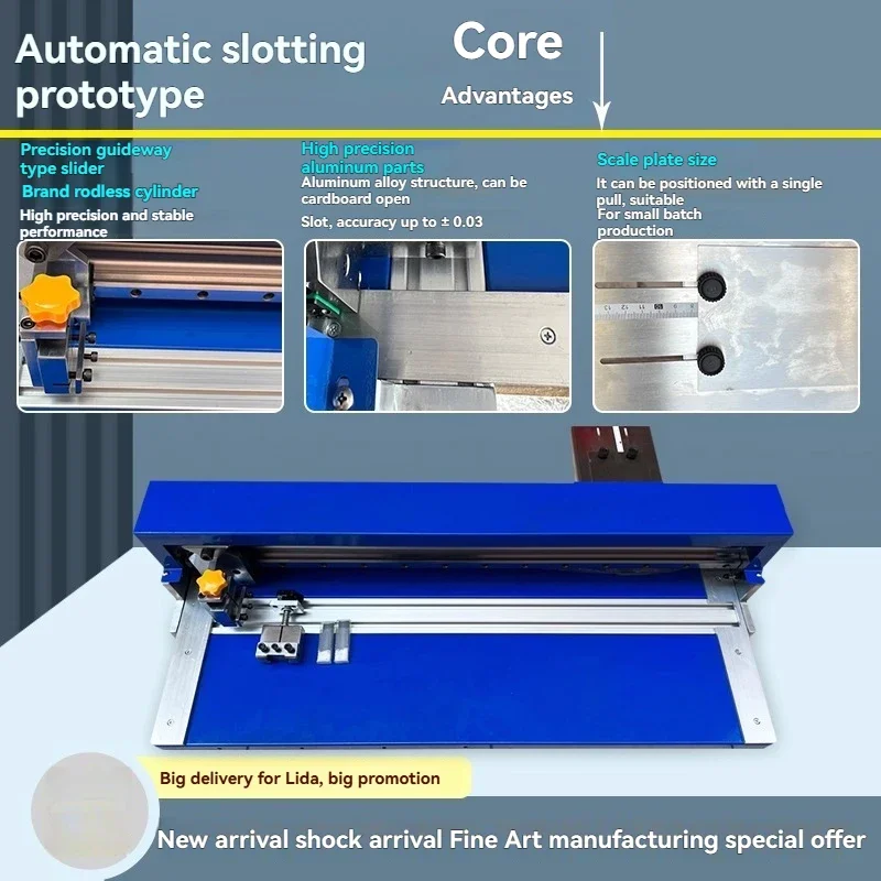 V-groove Proofing Machine with Positioning Blade Wood Board Cardboard Slotting M