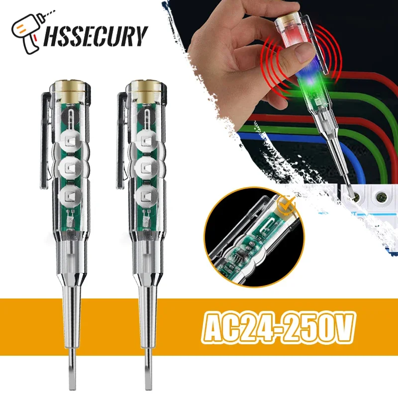 

AC24-250V Non-contact Voltage Detector Pen Smart Electric Test Pen Electric Screwdriver Probe Circuit Power Detector Indicator