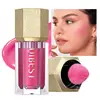Liquid Cheek Blush Facial Nourishing Blush Cream Waterproof Multi-purpose Eyes&lips Makeup Blush Stick Cosmetics With Sponge 4