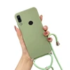 Silicone Lanyard Case For Huawei P20 P30 P40 lite Soft Tpu Neck Strap Rope Cord Cover 6