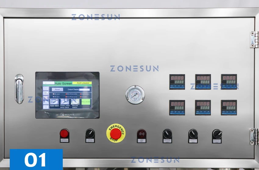 ZONESUN ZS-AFS01 Automatic 2 Nozzles Piston Pump Liquid Heating Filling Cup Sealing Machine