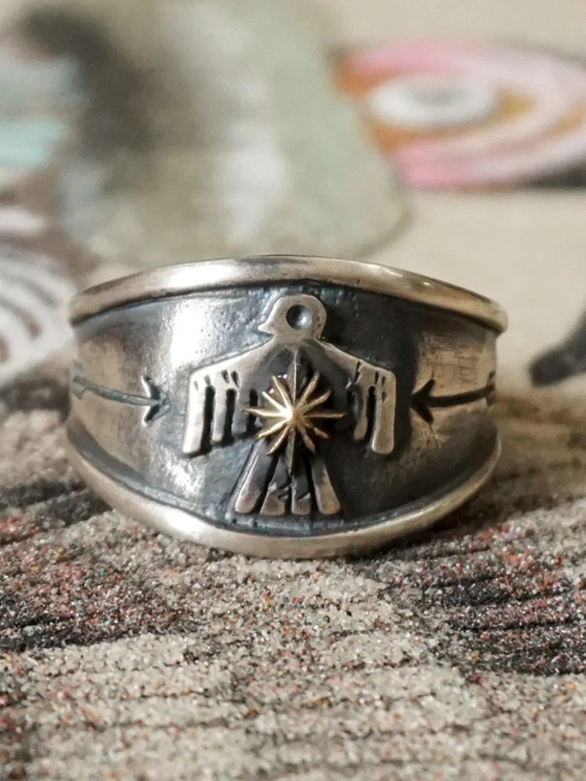 アクセサリー THE FLAT HEAD THUNDERBIRD RING SILVER925 THE FLAT HEAD ザフラットヘッド F-JRTB01 HANDMADE THUNDERBIRD